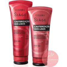 Siage Eudora Shampoo E Condicionador Cauterização Dos Lisos