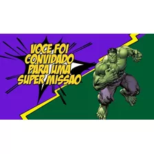 Convite Virtual Animado - Hulk