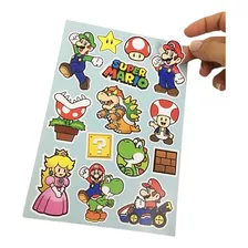 Stickers Souvenir Mario Bros X 30 Planchas