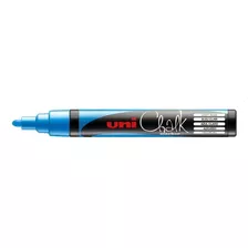 Marcador Tiza Líquida Uni Chalk Pwe 5m Trazo 1,8 A 2,5mm X U Color Azul Claro