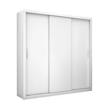 Guarda-roupa Casal Clarice 3 Portas 4 Gavetas Branco