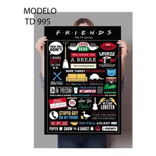 Friends Serie Tv Fotografía Poster 60x45 Cm