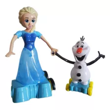 Muñeca Elsa Y Olaf Giratoria Con Música 