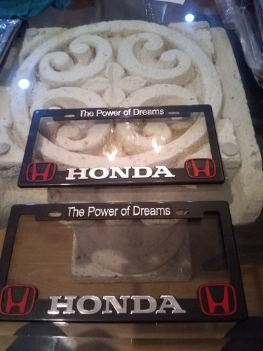 Porta Placas Para Autos Marca Honda (2piezas) Foto 3