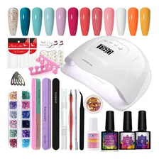 Kit Para Uñas En Semipermanente, Más Lámpara De 80 W