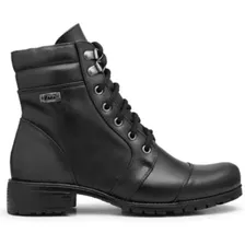 Botas Femininas Cano Curto Rasteira De Amarrar Confortavel