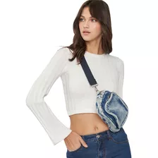 Bandolera Mujer Denim Azul Corona