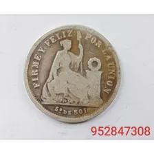 Moneda De Plata 1867 9 D. Fino Y.b