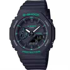 Relógio Casio G-shock Gma-s2100ga-1adr *carbon Core Guard Cor Da Correia Preto Cor Do Bisel Preto Cor Do Fundo Preto