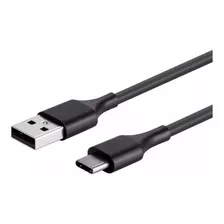 Cable Usb 3.0 A Usb 3.1 Tipo C 1.5 M Cargador Celular Netmak Color Negro