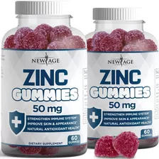 Zinc 60 Gomitas 2pack - New Age - Unidad a $5215