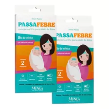 Kit 02un Gel Aderente Compressa Fria Passa Febre Munila