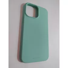 Funda Soft Para iPhone 13 Pro Max Antic Slim Menta + Mica 9d