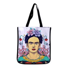 Bolsa Sacola De Ombro Feminina Lilás Frida Kahlo Fk013