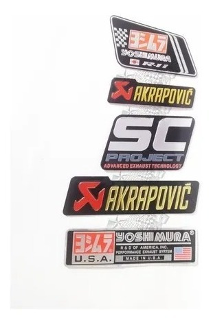 Emblema Para Exhosto-pipeta Akrapovic Aluminio Autoadhesivo Foto 4