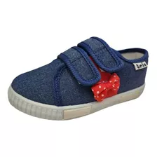 Zapatilla Niña Velcro Celeste / Vinnys Outlet