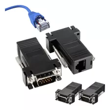 Kit 2 Conector Adaptador Vga Macho X Rj45 P/ Cabo De Rede