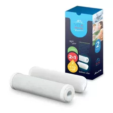 Repuesto Filtros De Purificador Agua Vita Smart-tek Cto + Uf Color Blanco