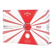 Pelotas Bolas De Golf Callaway Supersoft Rojo Mate