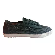 Tenis Originales Feiyue Fe Mesh F20033w Black Talla 22.8 Mx.