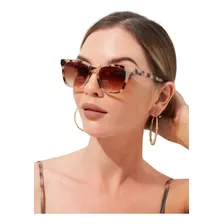 Lentes Gafas De Sol De Moda Para Mujer Dama Casual Color De La Lente Cafe