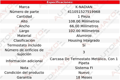 Toma Agua Termostato Aluminio K-nadian Fx35 V6 3.5l 03-12 Foto 3