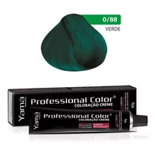  Coloração Yamá Professional Nano Infusion 60g Todas As Cores Tom 0/88 Mix Verde