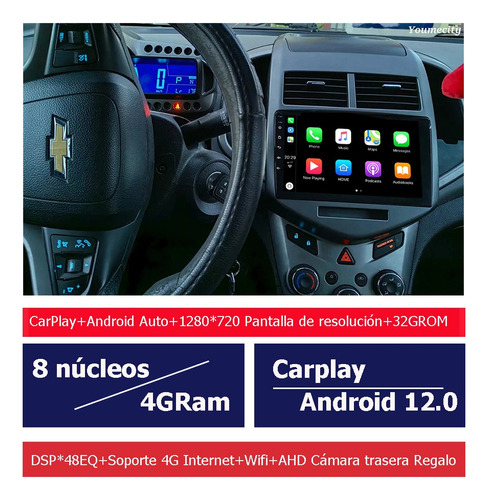 Auto Radio Estreo Android Para Chevrolet Sonic 2011-2016 Foto 3