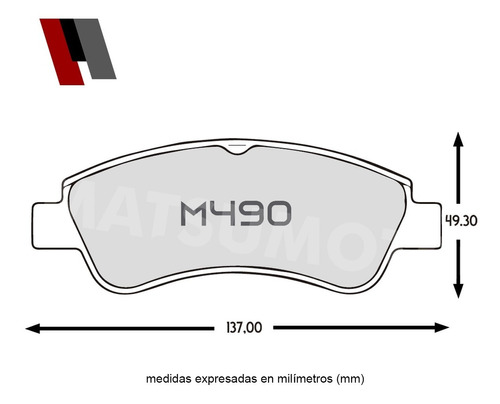 Pastilla De Freno Semi Metlica Peugeot 206 Cc 2.0 2003-2006 Foto 3