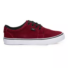 Zapatilla Urbana De Gamuza Usher Bordo Hombre - Fira Line