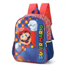 Mochila Costas Infantil Super Mario Estrelas Luxcel