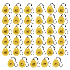 Kit 35x Chaveiro Proximidade Tag Jfl Mifare 13,56mhz Amarelo