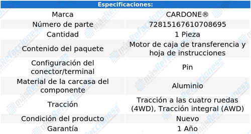 Motor Caja Transfer Range Rover Sport 06 Al 17 Cardone Foto 5