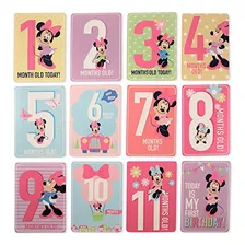 Conjunto Mensal Milestone Cards Disney Girls Baby Minnie Mou