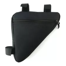 Bolso Triangular Para Cuadro De Bicicleta Gadnic Poliester Color Negro