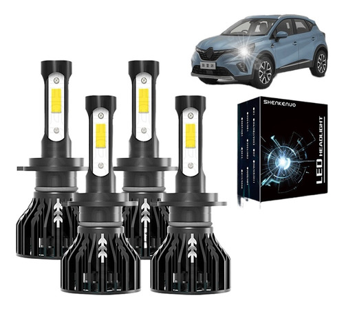 Fwefww Kit De Focos Led Alto/bajo Para Hyundai Grand I10