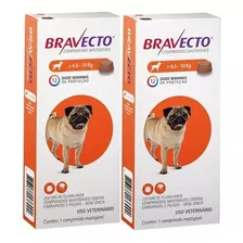 Bravecto Antipulga E Carrapato De 4,5kg -10kg Cão Cães Kit/2