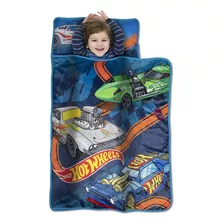 Hot Wheels Race Car Toddler Nap Mat - Incluye Almohada Y Man