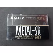Fita Cassete Sony Sr-90 Min Type Iv Metal Virgem E Lacrada