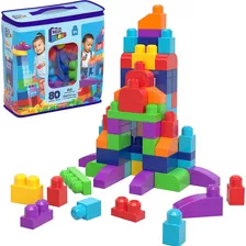 Mega Bloks Sacola De 80 Blocos De Construção Mattel - Dch63