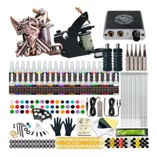 Kit Tatuaje Tatuar 2 Maquinas Con 40 Tintas Y Accesorios