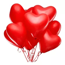 Balão Bexiga Coração Vermelho 10 Polegadas 20 Unidades