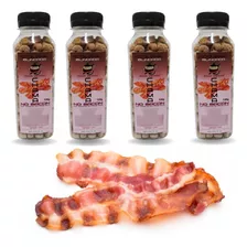 Kit 4 Ração Furadinha Massa Japonesa Chama No Bacon Combo