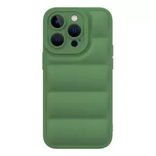 2x1 Funda Puffer Tipo Chamarra Para iPhone Varios Colores