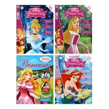 Kit 4 Revistas Princesas Disney