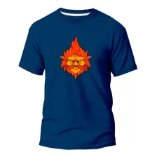 Camiseta Basica Algodão Premium Estampada Gnomo Laranja