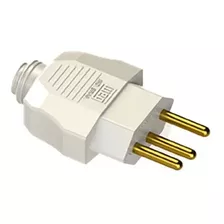 Plugue Macho 2p+t 10a 250v Pb Branco Weg 13302118