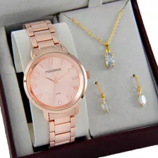 Relógio Mondaine Feminino Rose Gold Barato 