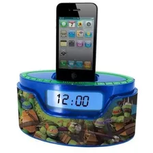 Nickelodeon Teenage Mutant Ninja Turtle iPod Reloj Radio Doc