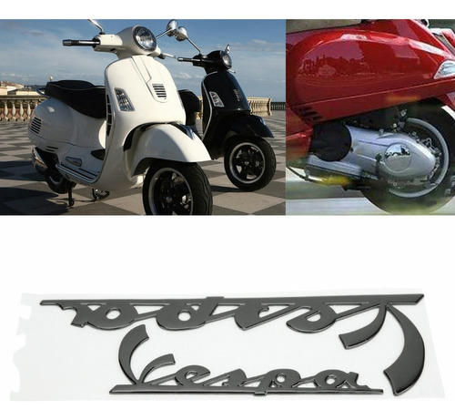 Pegatina Emblema Calcomana 3 Dimensiones Vespa Gts300 Lx125 Foto 5